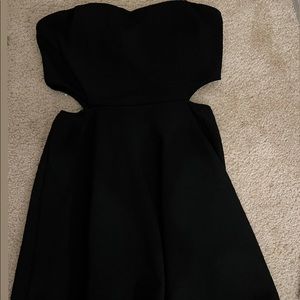 Strapless forever 21 cutout mini skater dress